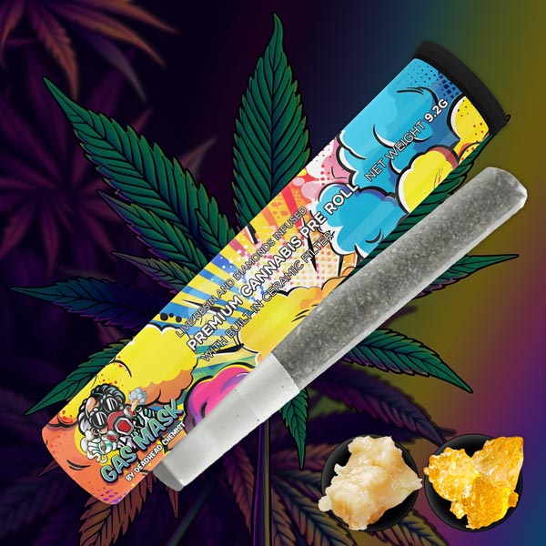 Gas Mask Premium Cannabis Pre-Roll | 3.5G Non-Infused or Live Resin Infused